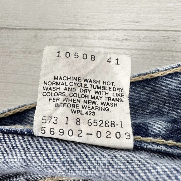 Vintage Levi's Jeans Women 26x31 Acid Wash Mom USA 80s Orange Tab High Rise - Picture 10 of 15